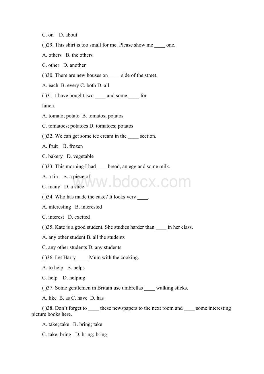 牛津英语6A Module 3 Unit 11自我测试题及答案.docx_第3页