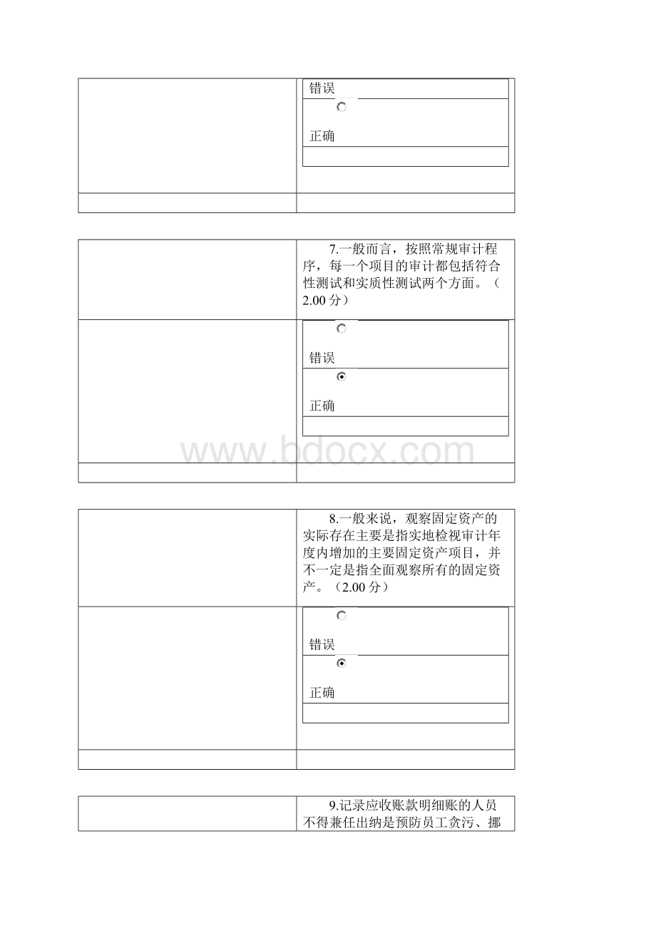 电大考试《审计学》考题及答案.docx_第3页