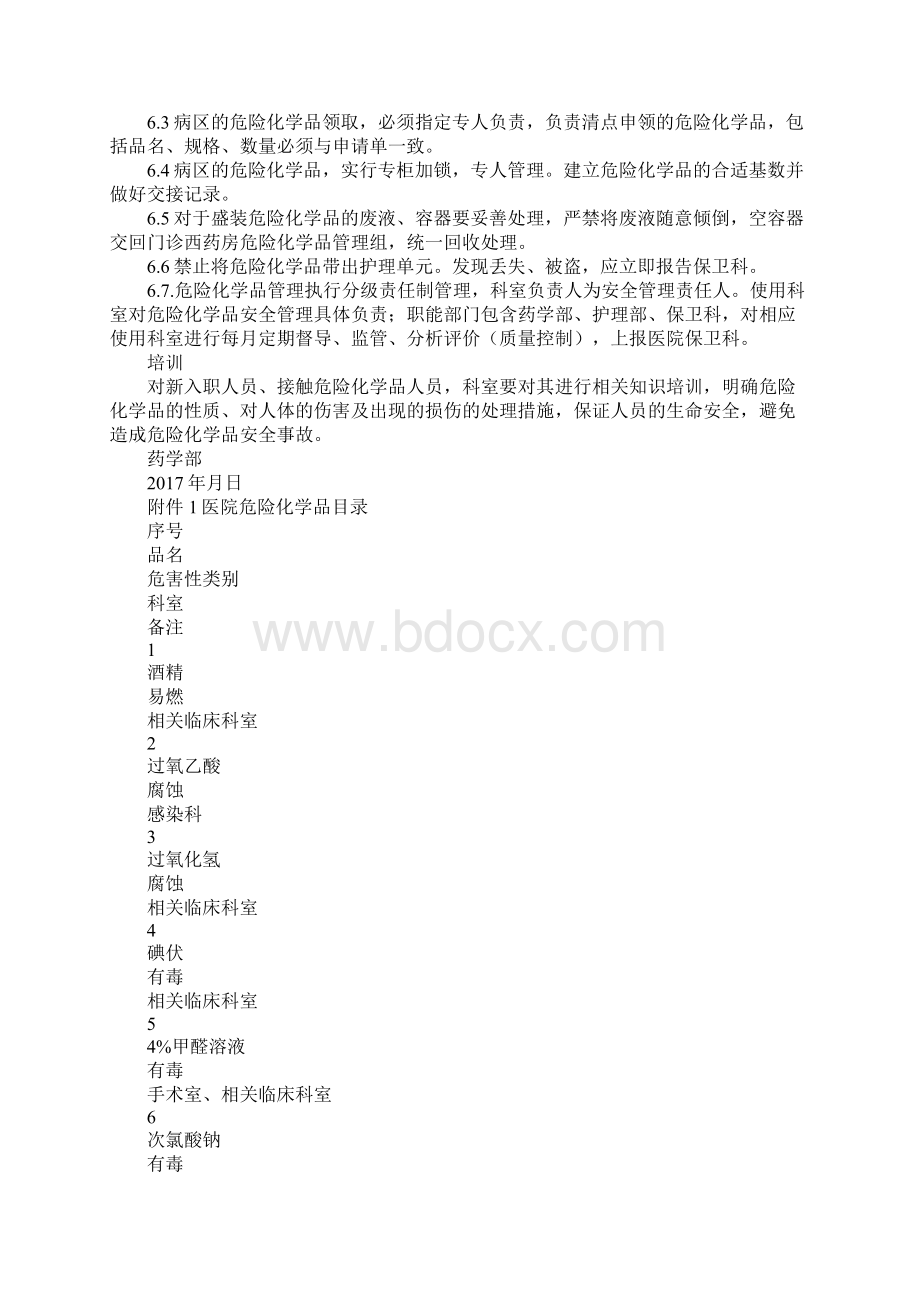 药学部危险化学品安全管理制度通用版Word下载.docx_第2页