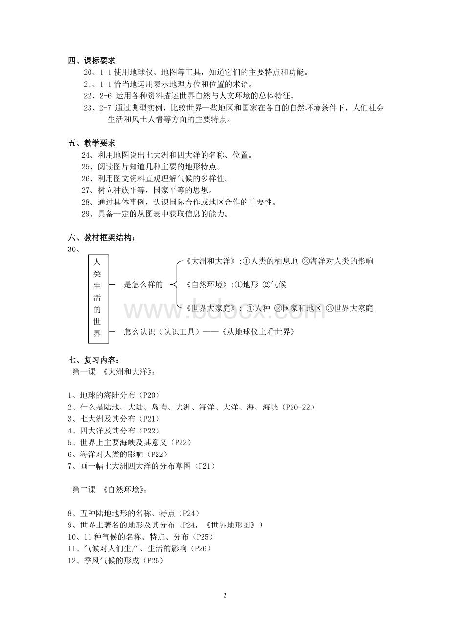 七年级历史与社会第二单元复习提纲.doc_第2页