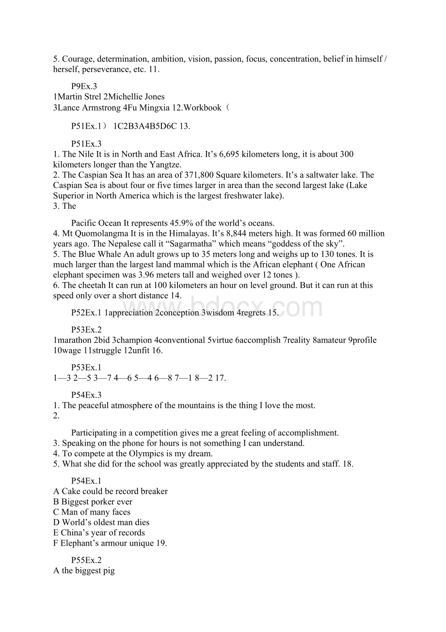 人教英语选修9课本答案汇编Word文档下载推荐.docx_第3页