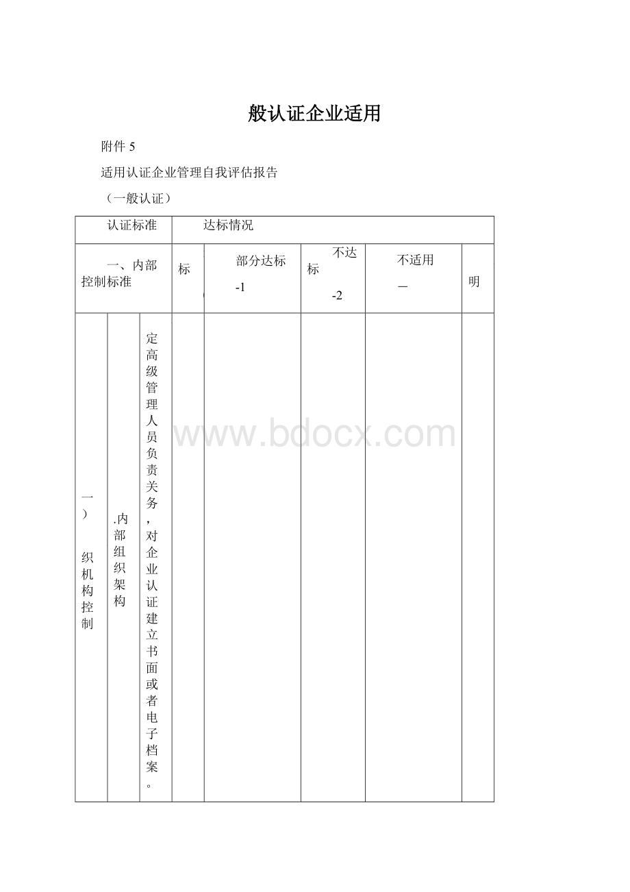 般认证企业适用Word格式文档下载.docx