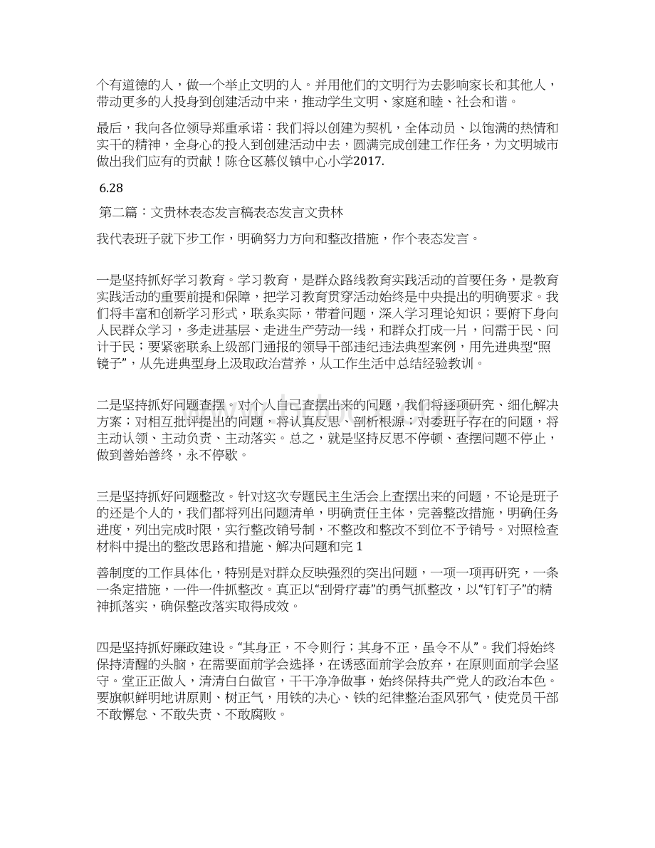 创文工作表态发言稿.docx_第2页