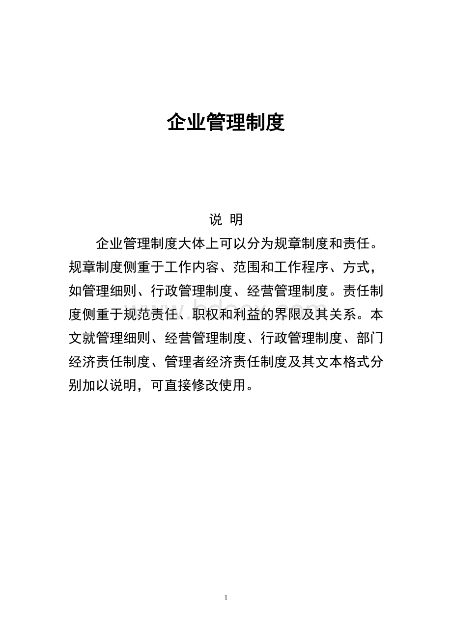 公司运营管理制度文档格式.doc_第1页