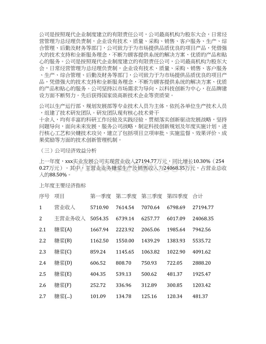 糖浆项目建议书.docx_第3页