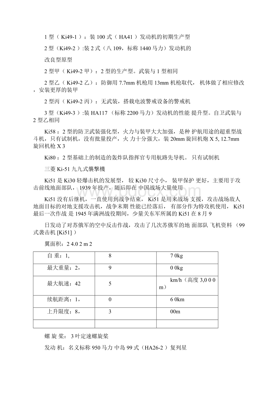 二战日本作战飞机八Word文档格式.docx_第2页