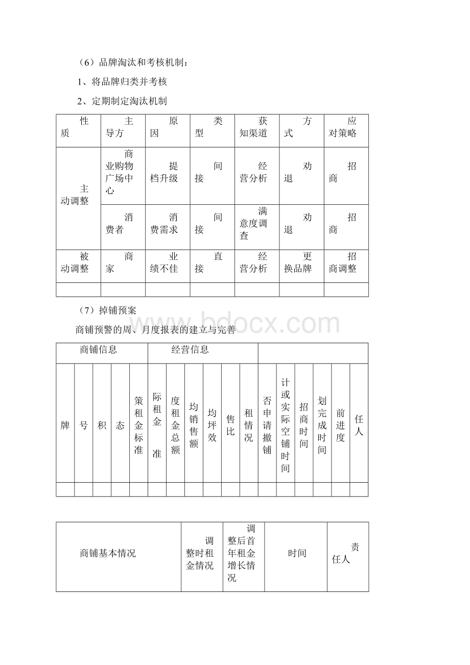 关于商业购物广场中心商场开业运营管理整体工作规划方案Word文档格式.docx_第3页