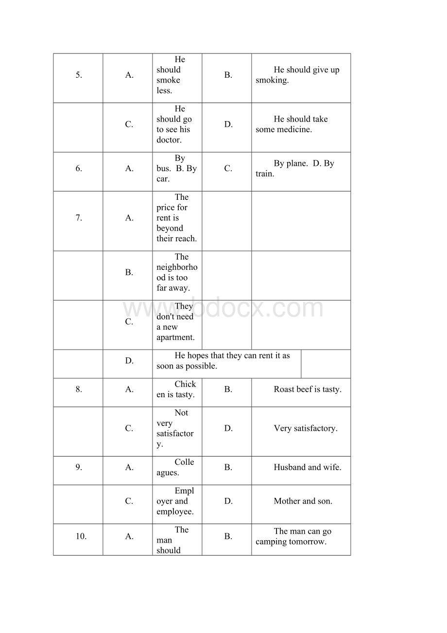 高三月考英语试题word版含答案Word下载.docx_第2页