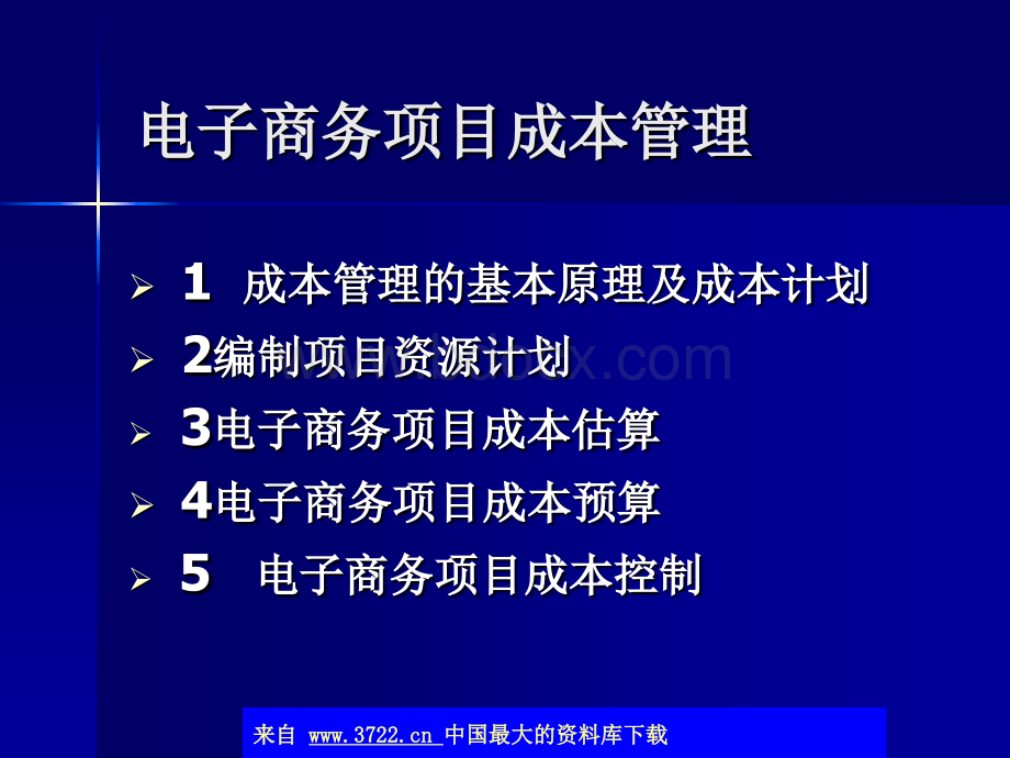 电子商务项目成本管理PPT格式课件下载.ppt