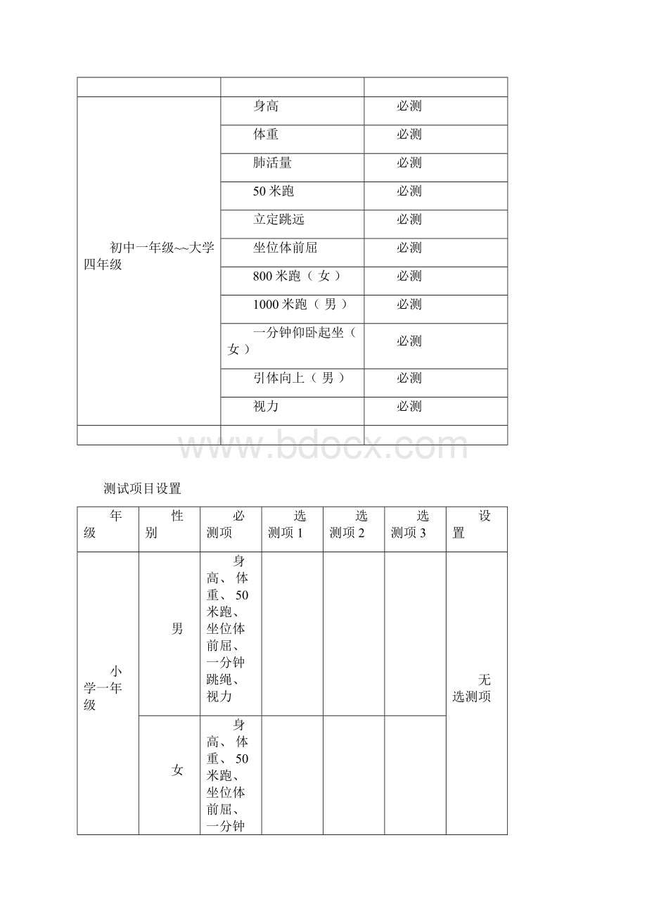 学生体质健康测试标准Word文件下载.docx_第2页