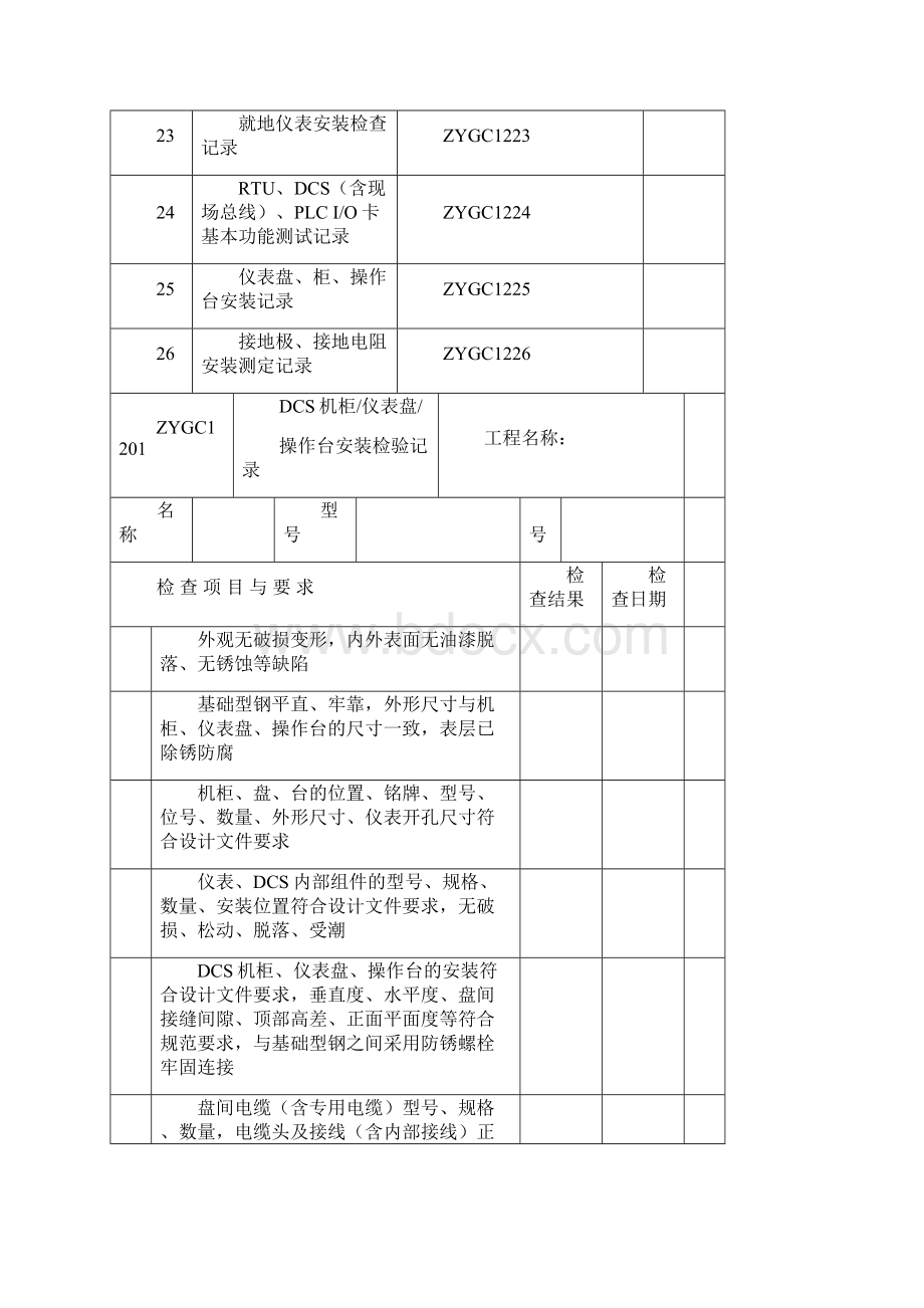 仪表安装工程用表范本doc 48页Word格式.docx_第3页