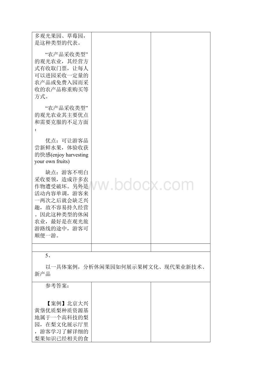 19年西南大学春季0665《观光园艺》答案.docx_第3页