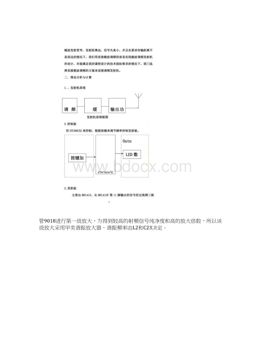 调频发射机设计报告.docx_第3页