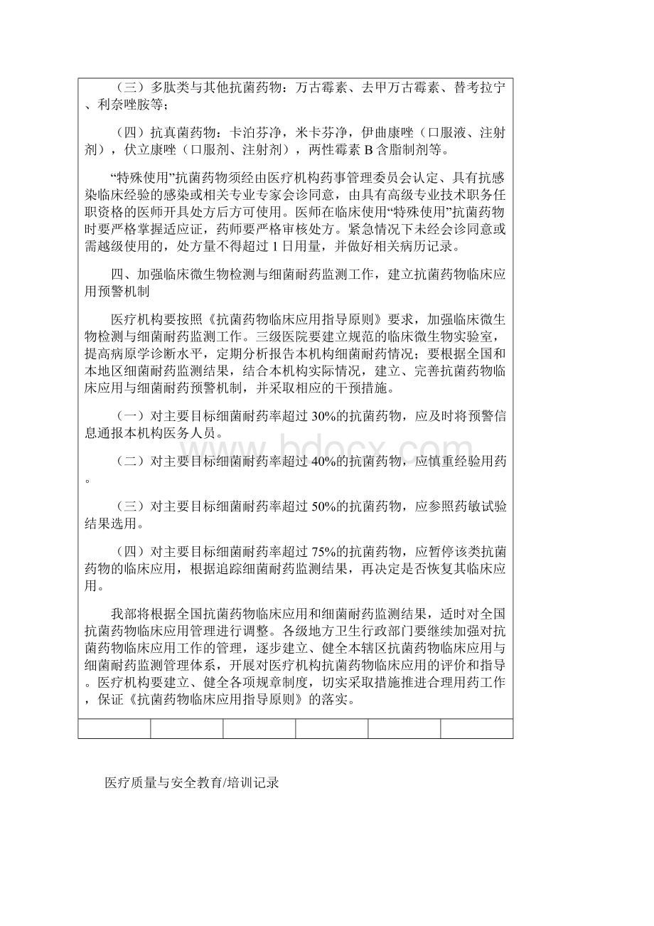 医疗质量和安全教育计划和培训记录全年.docx_第3页