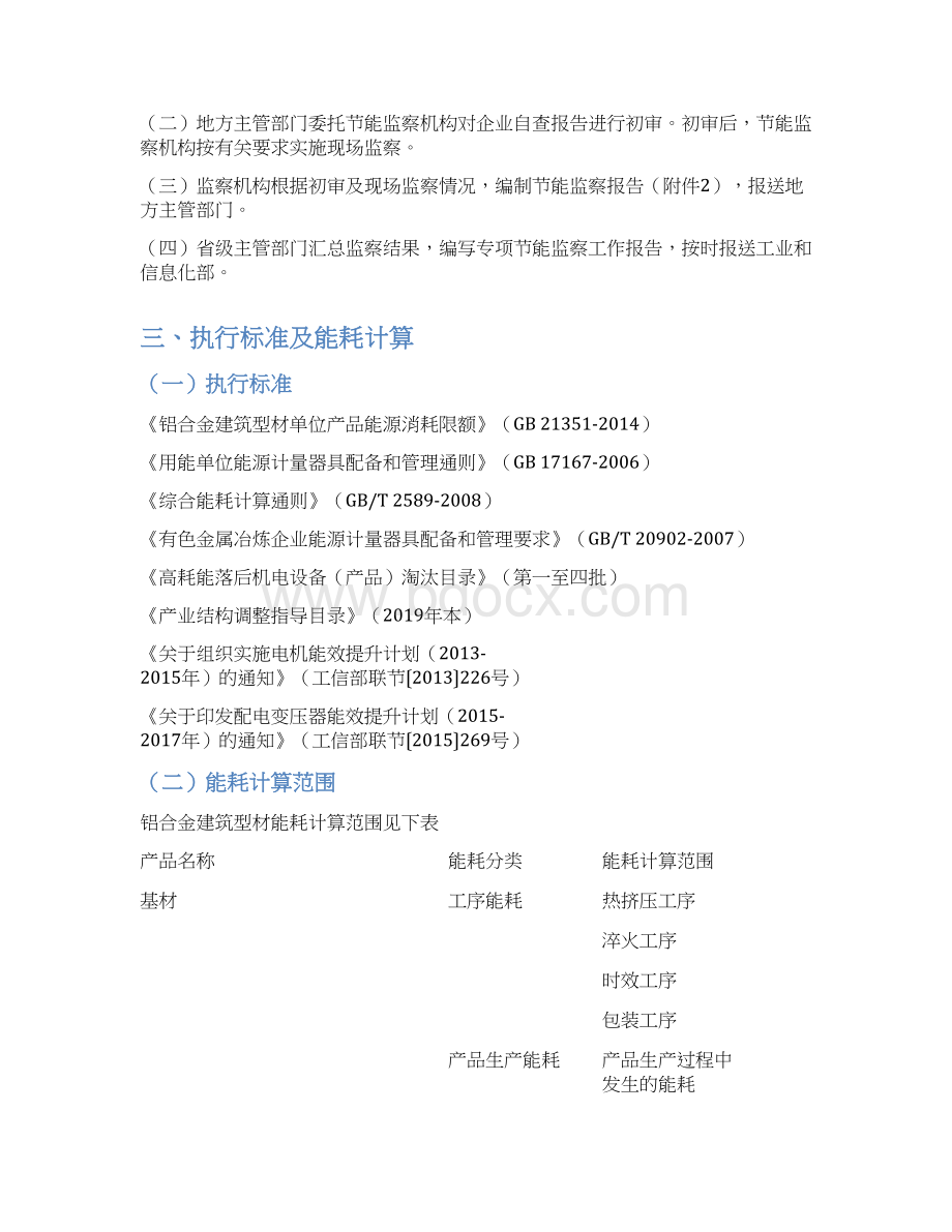 《铝合金行业能耗专项监察工作手册》Word下载.docx_第2页