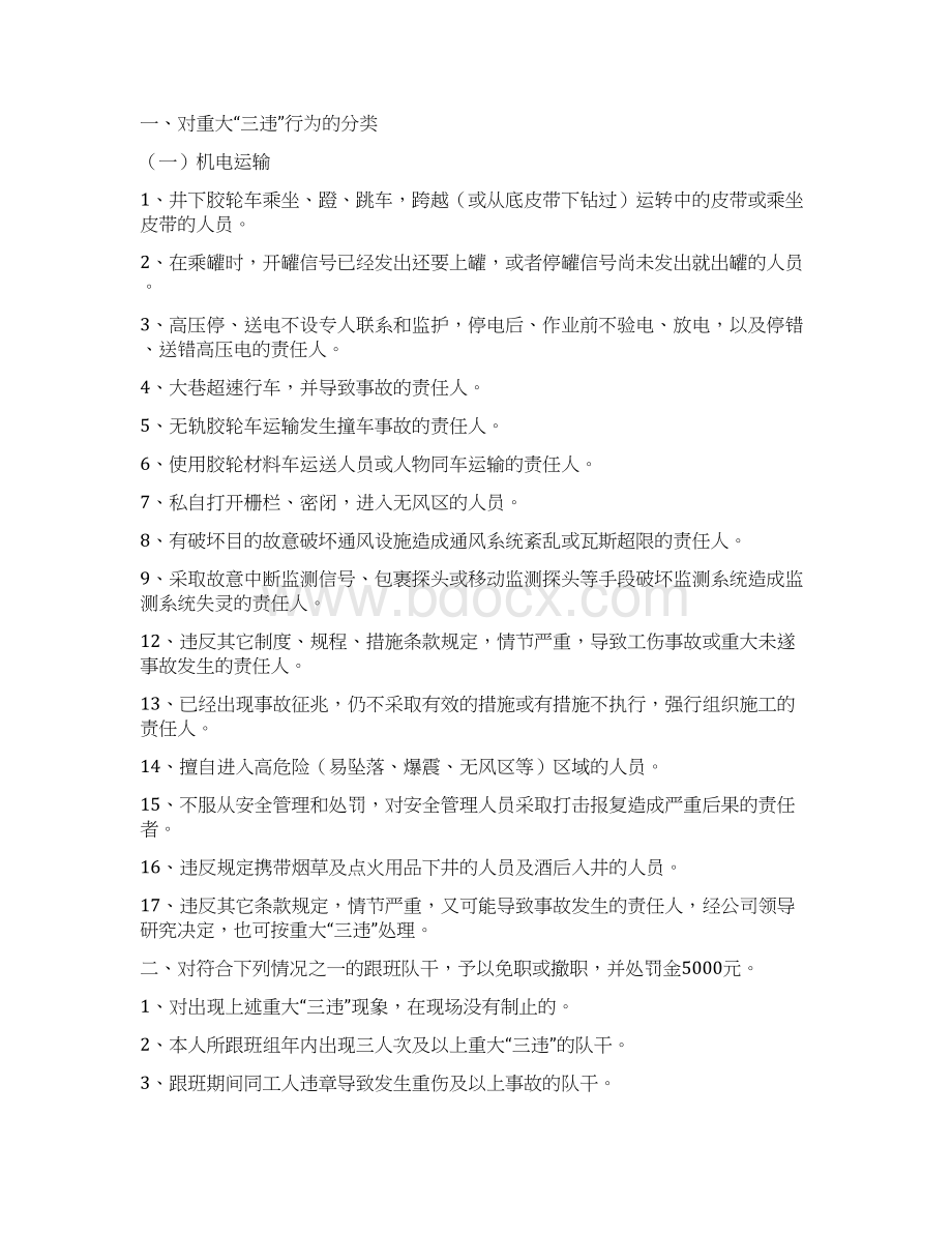 煤矿安全处罚实施细则Word文档格式.docx_第3页