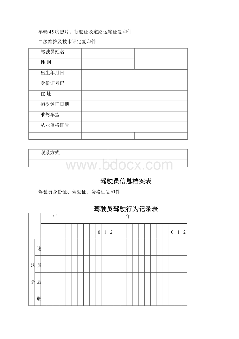 客运车辆管理档案模板文档格式.docx_第3页