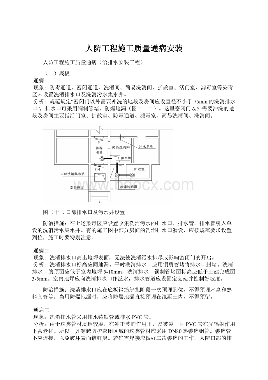 人防工程施工质量通病安装.docx