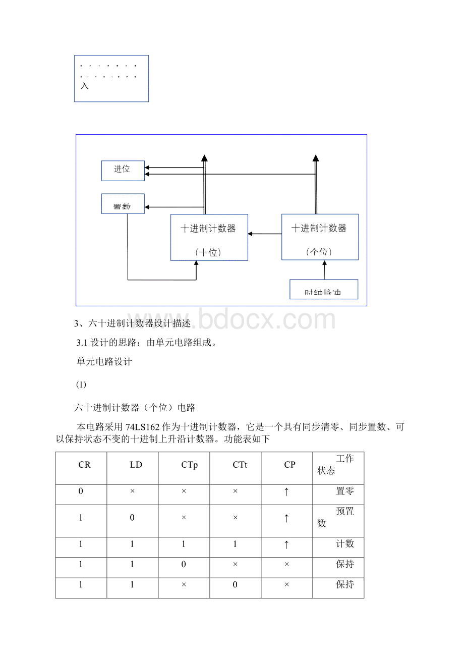 60进制计数器设计说明Word下载.docx_第3页