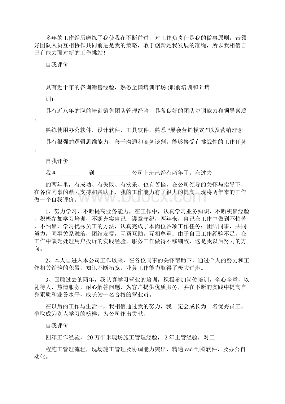 人事总监自我评价Word格式文档下载.docx_第3页