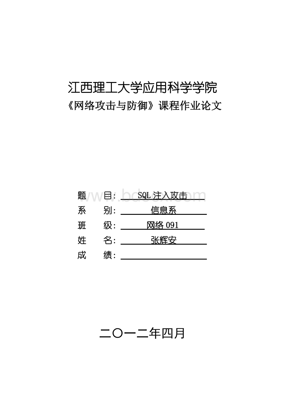 网络攻击与防护论文4.doc