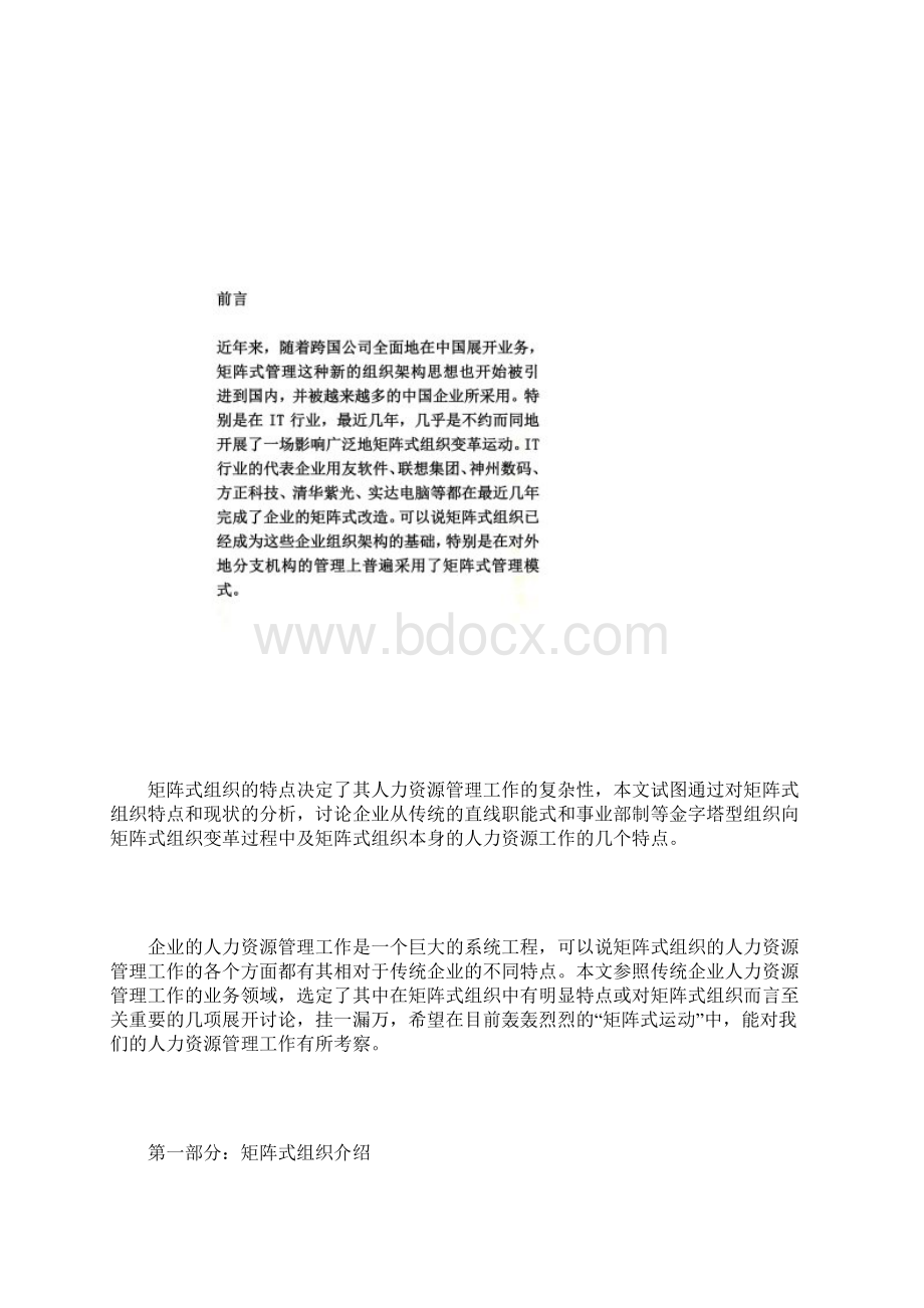 矩阵式的组织结构Word文档格式.docx_第2页