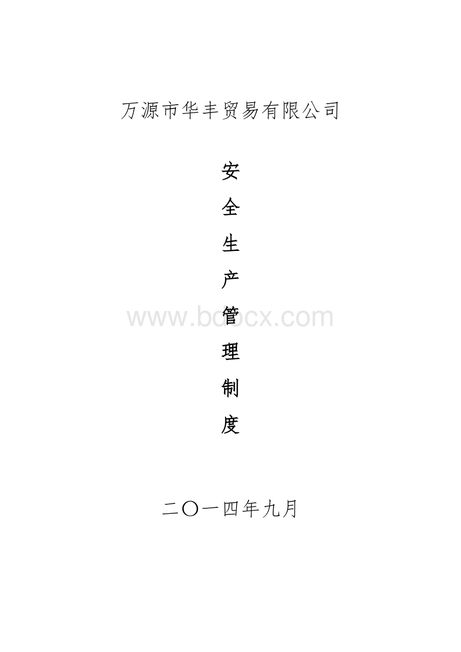 一般货运运输公司安全生产管理制度Word文档格式.doc_第1页