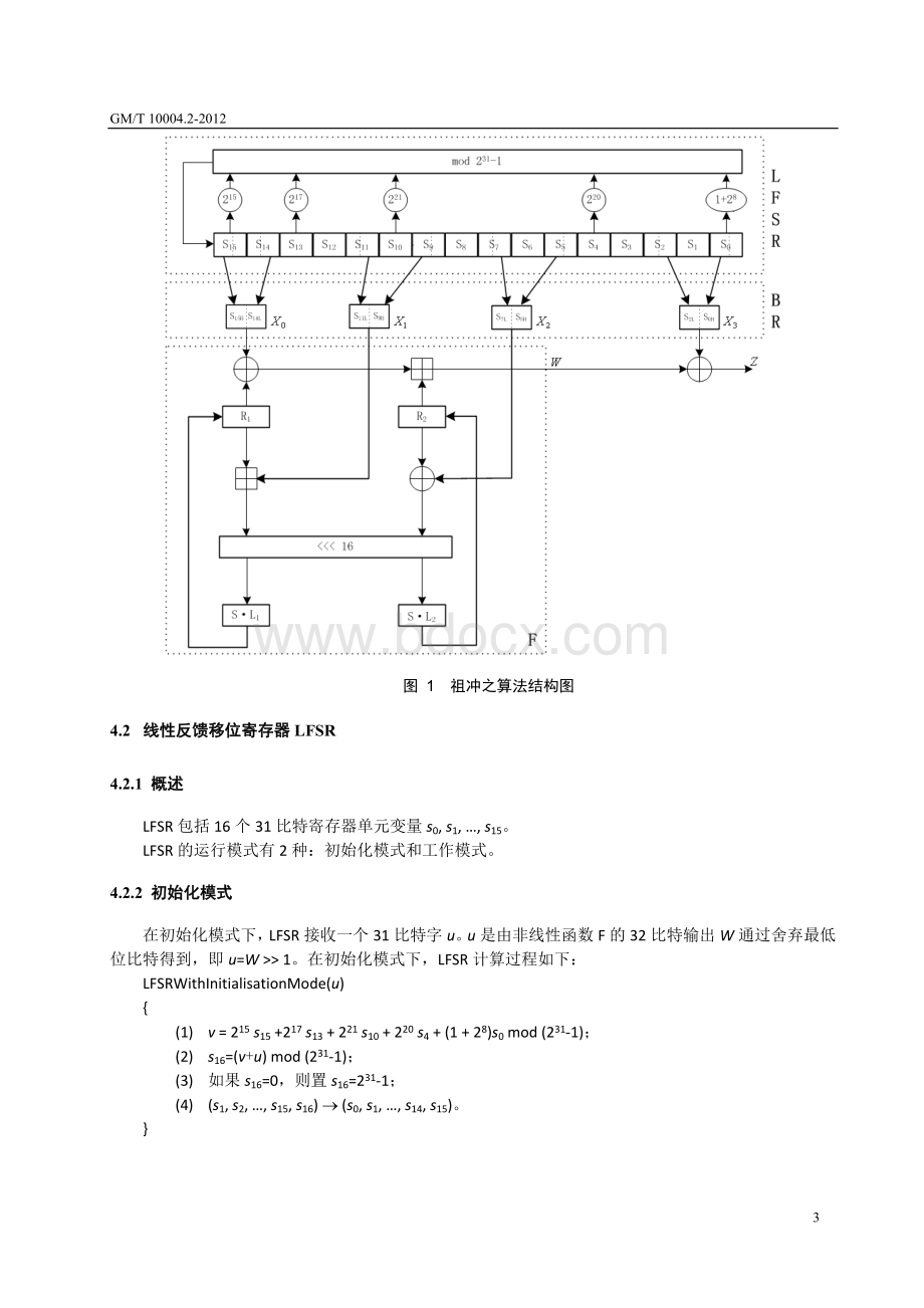 祖冲之序列密码算法ZUC算法Word文档格式.docx_第3页