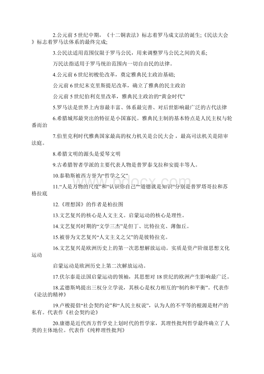 高考历史详细知识点总结Word文档下载推荐.docx_第3页