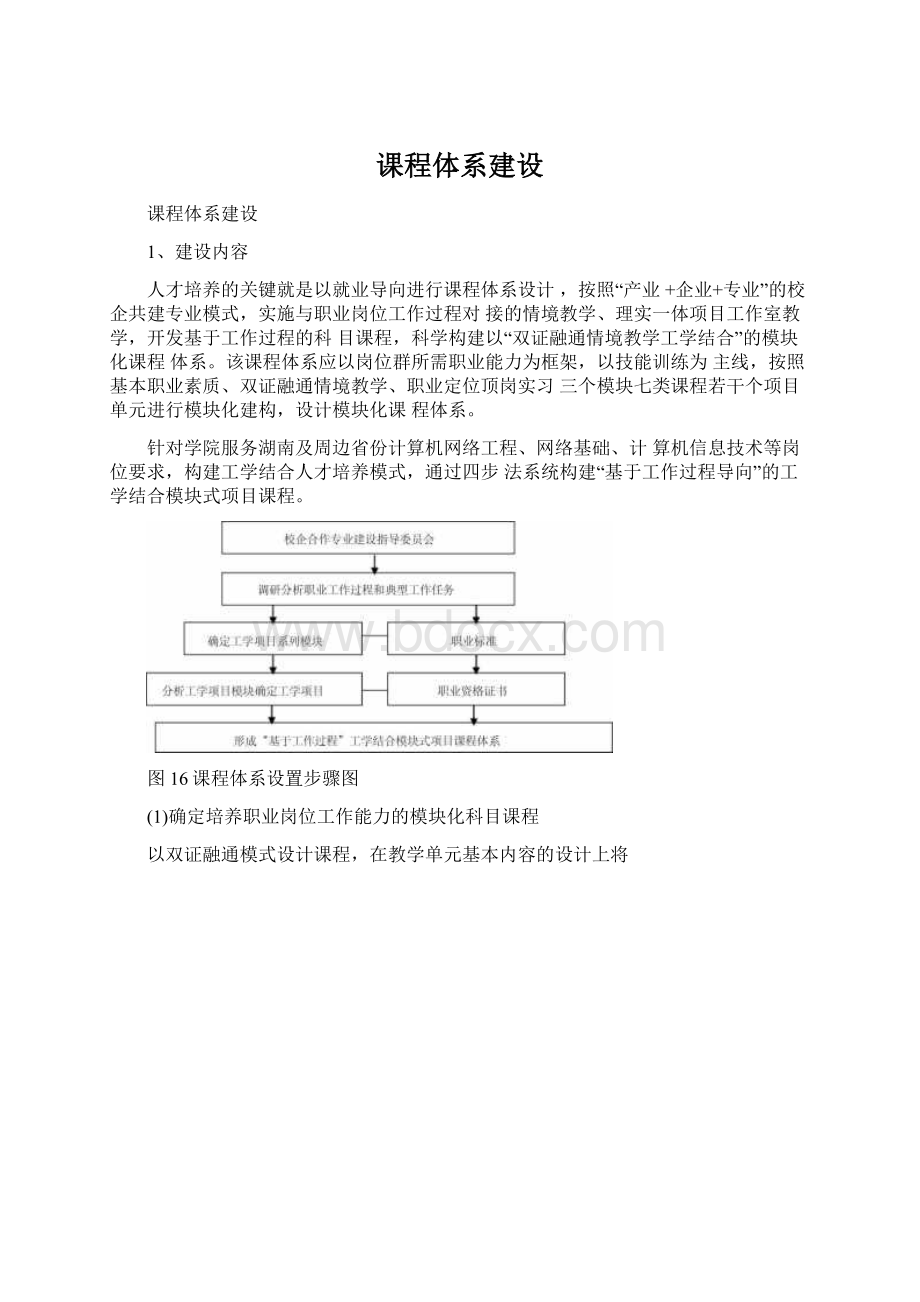 课程体系建设.docx