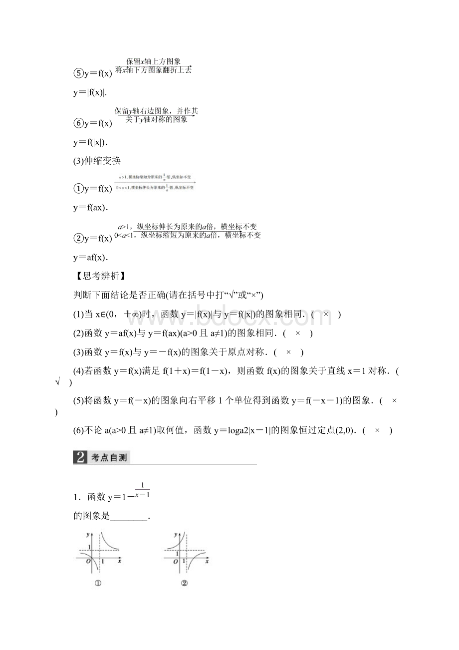 高考数学大一轮复习27函数的图象教师用书理苏教版Word格式.docx_第2页