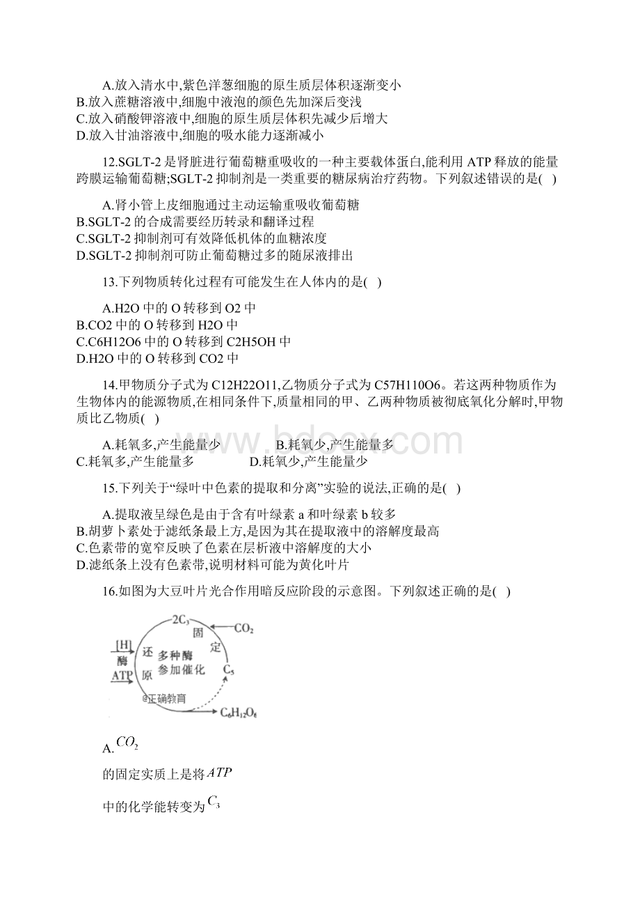 辽宁省阜新二高学年高二生物下学期期末考试试题Word下载.docx_第3页