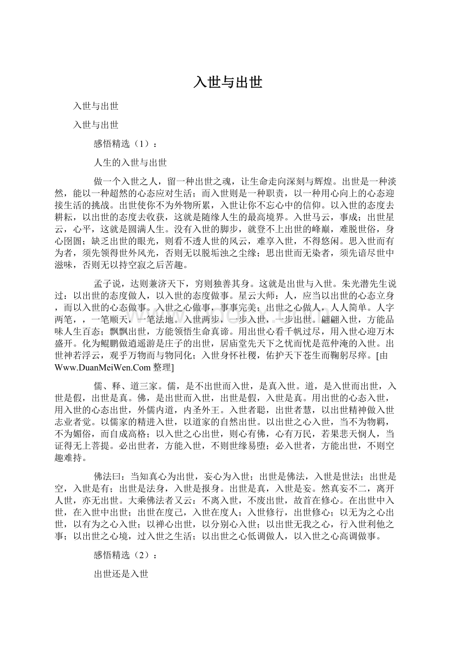 入世与出世文档格式.docx_第1页