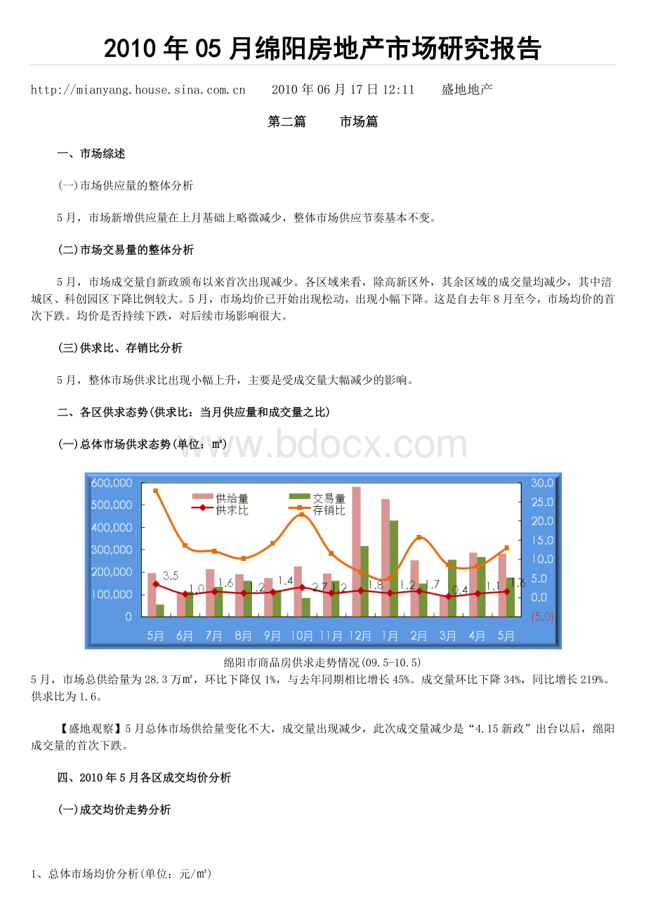 2010年05月绵阳房地产市场研究报告.doc_第1页