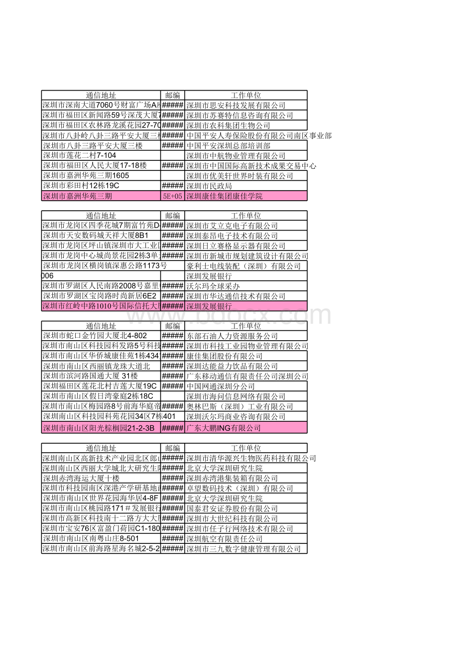 11HR班通讯录.xls_第2页