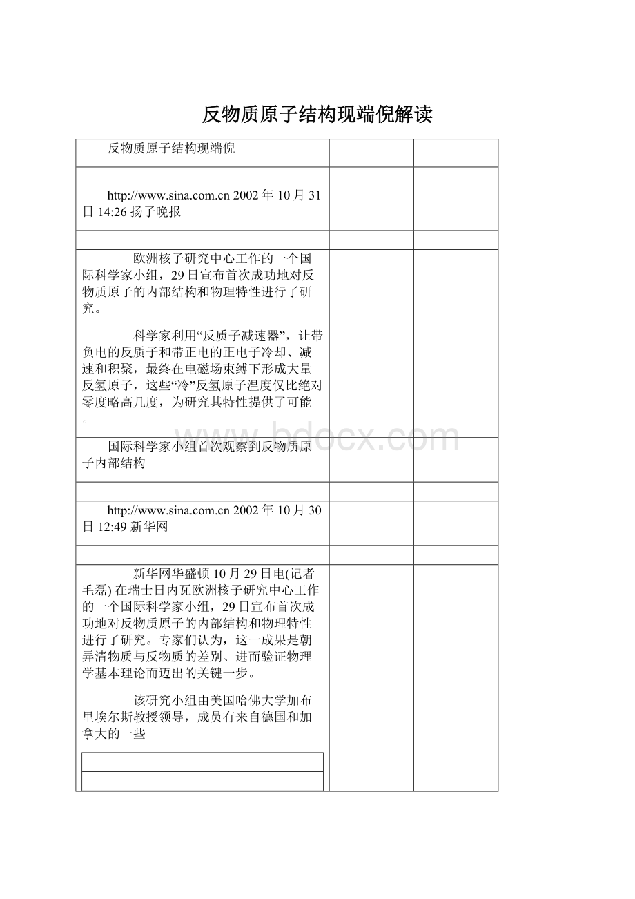 反物质原子结构现端倪解读Word格式文档下载.docx_第1页