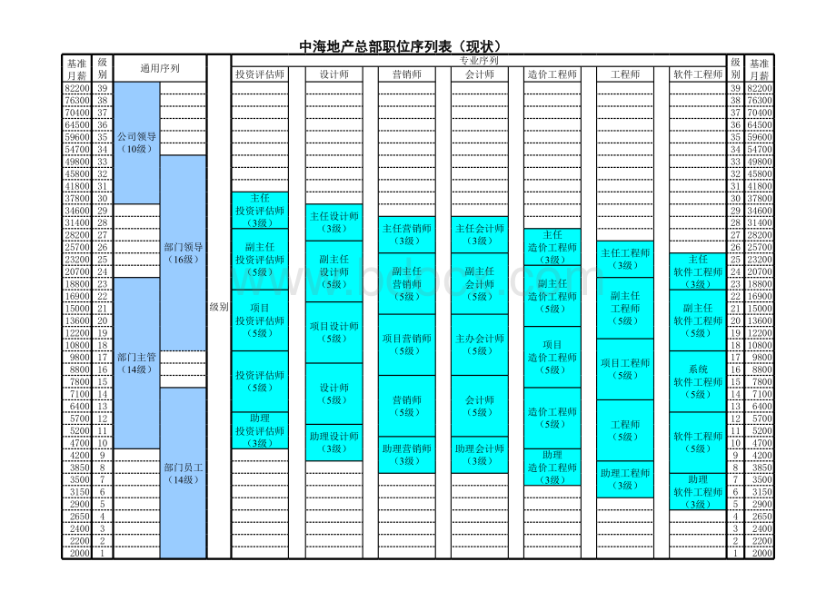 中海地产-职位序列表.xls_第3页