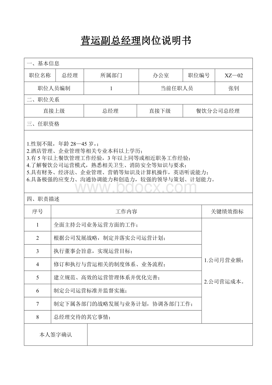 公司组织结构及职位说明书Word文档下载推荐.doc_第3页