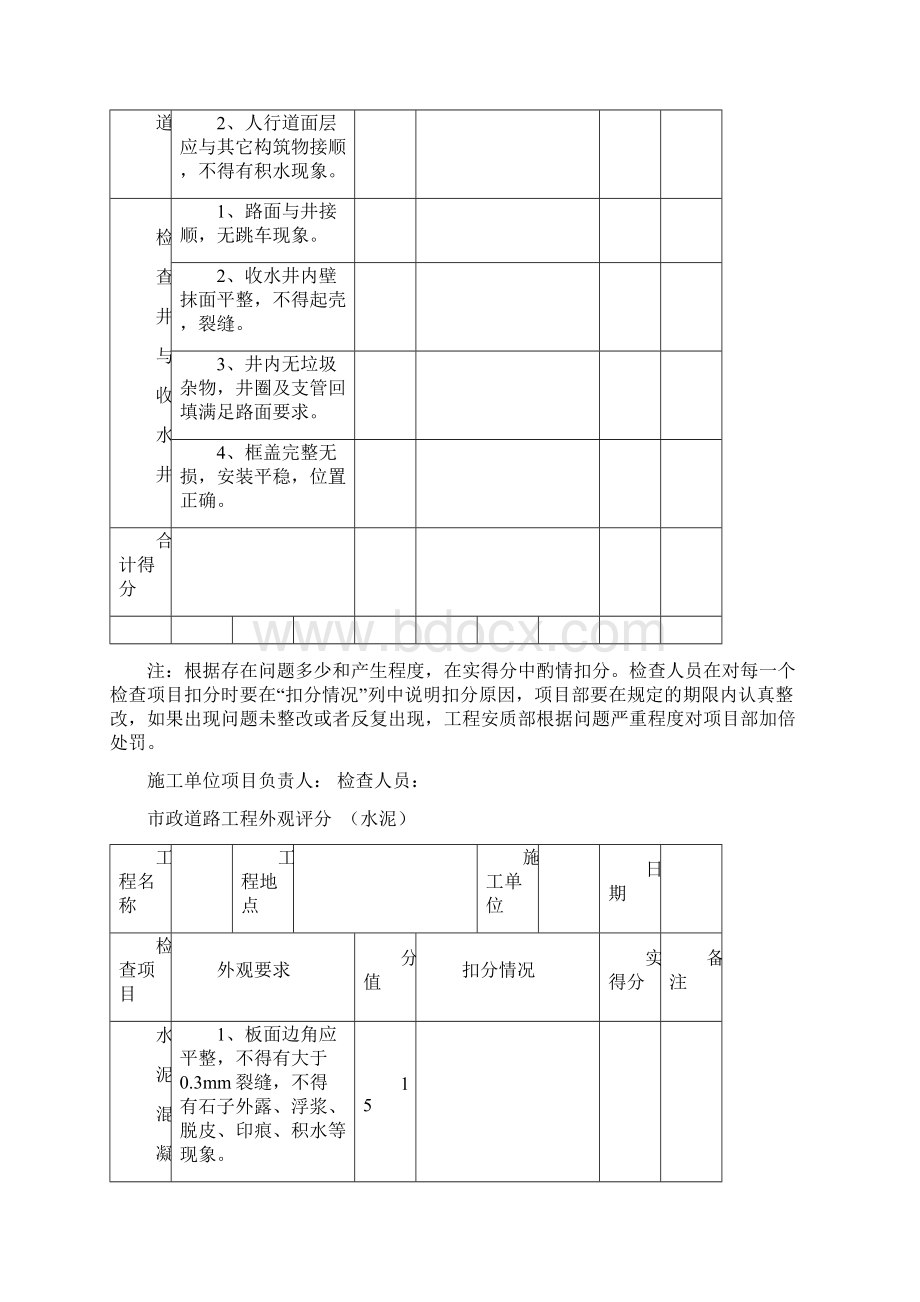 市政工程评分表.docx_第2页