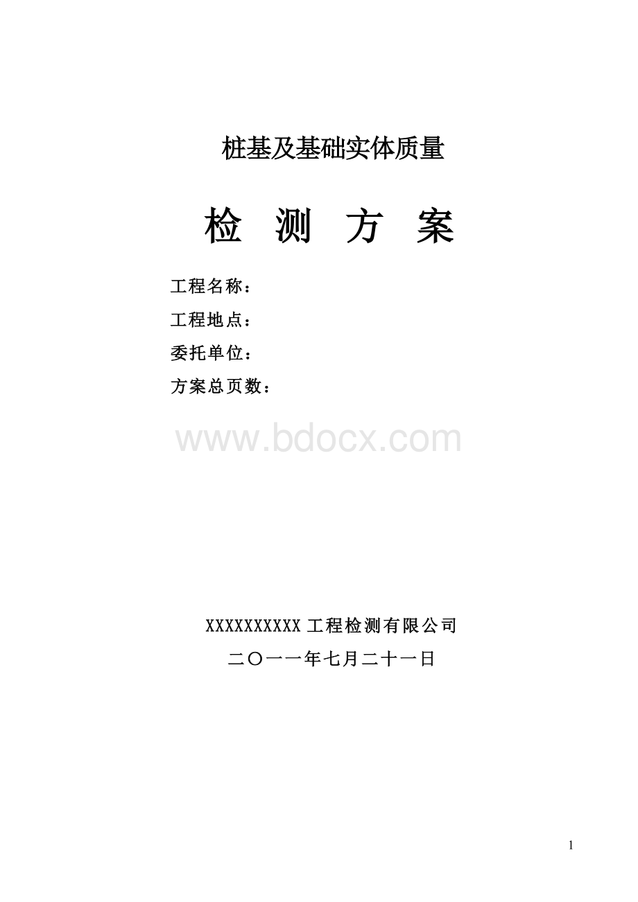 桩实体检测方案.doc