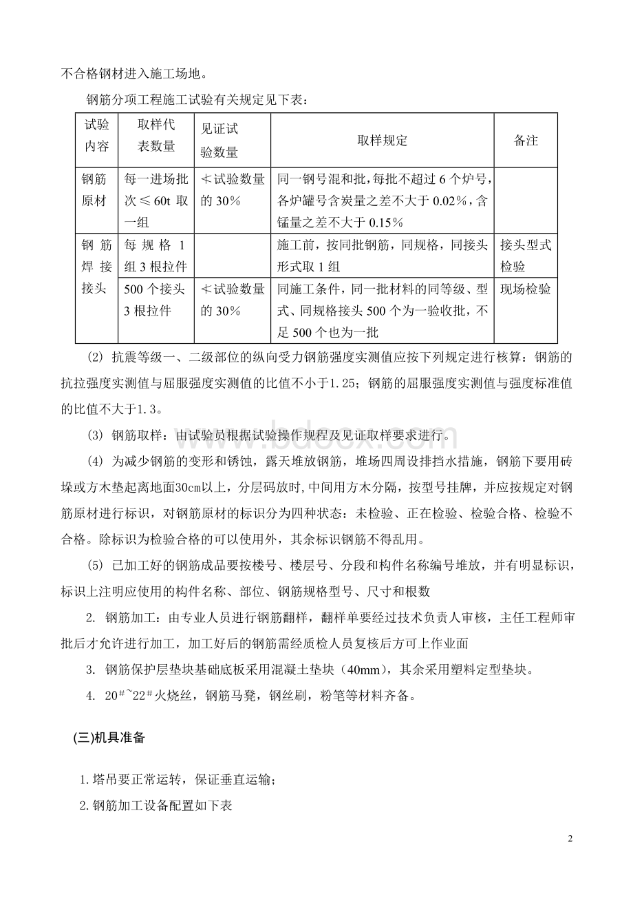 钢筋分项工程施工方案文档格式.doc_第3页