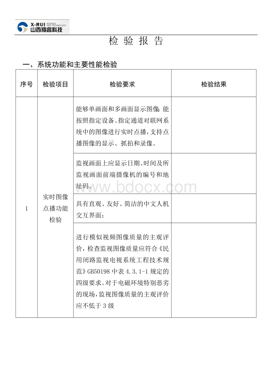 视频安防监控系统检验报告Word格式.doc_第2页