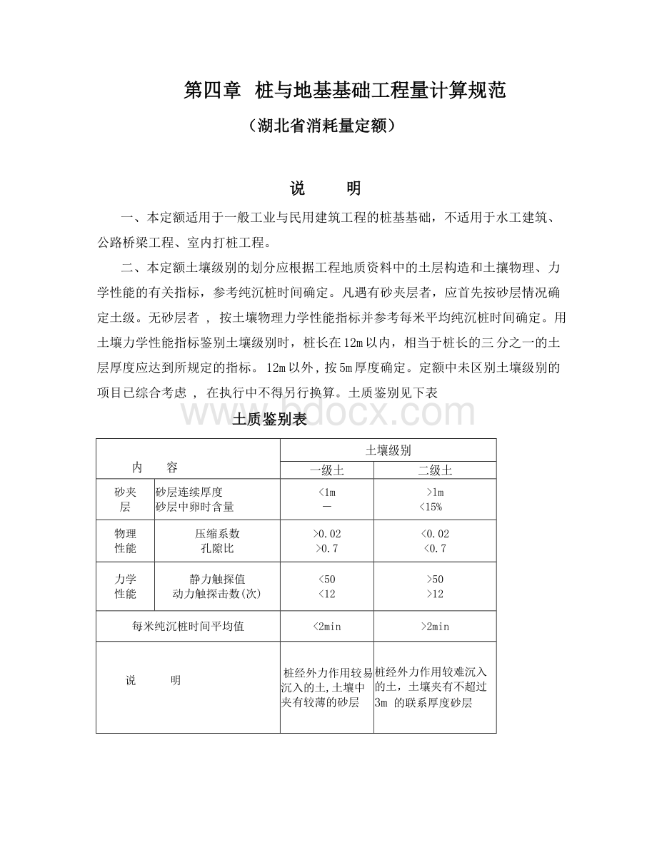 湖北省工程量计算规范Word文档格式.doc