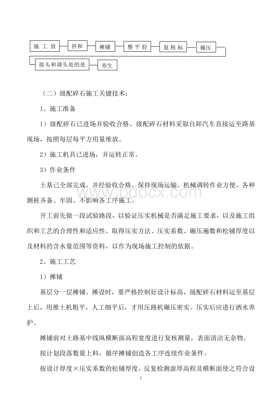 级配碎石基层及水泥稳定碎石层施工方案(路拌法).doc_第2页