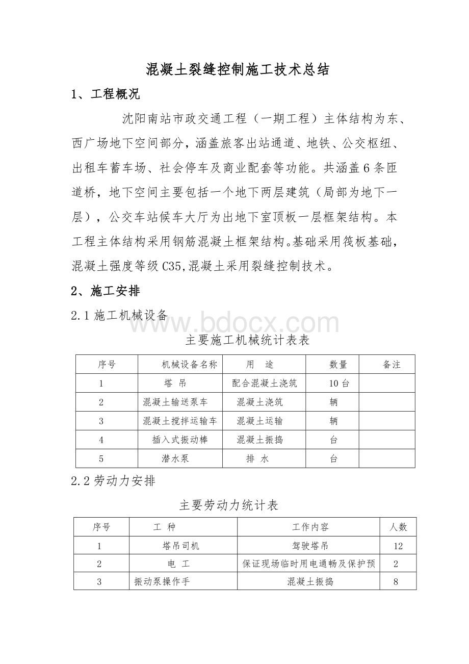 混凝土裂缝控制技术总结.doc