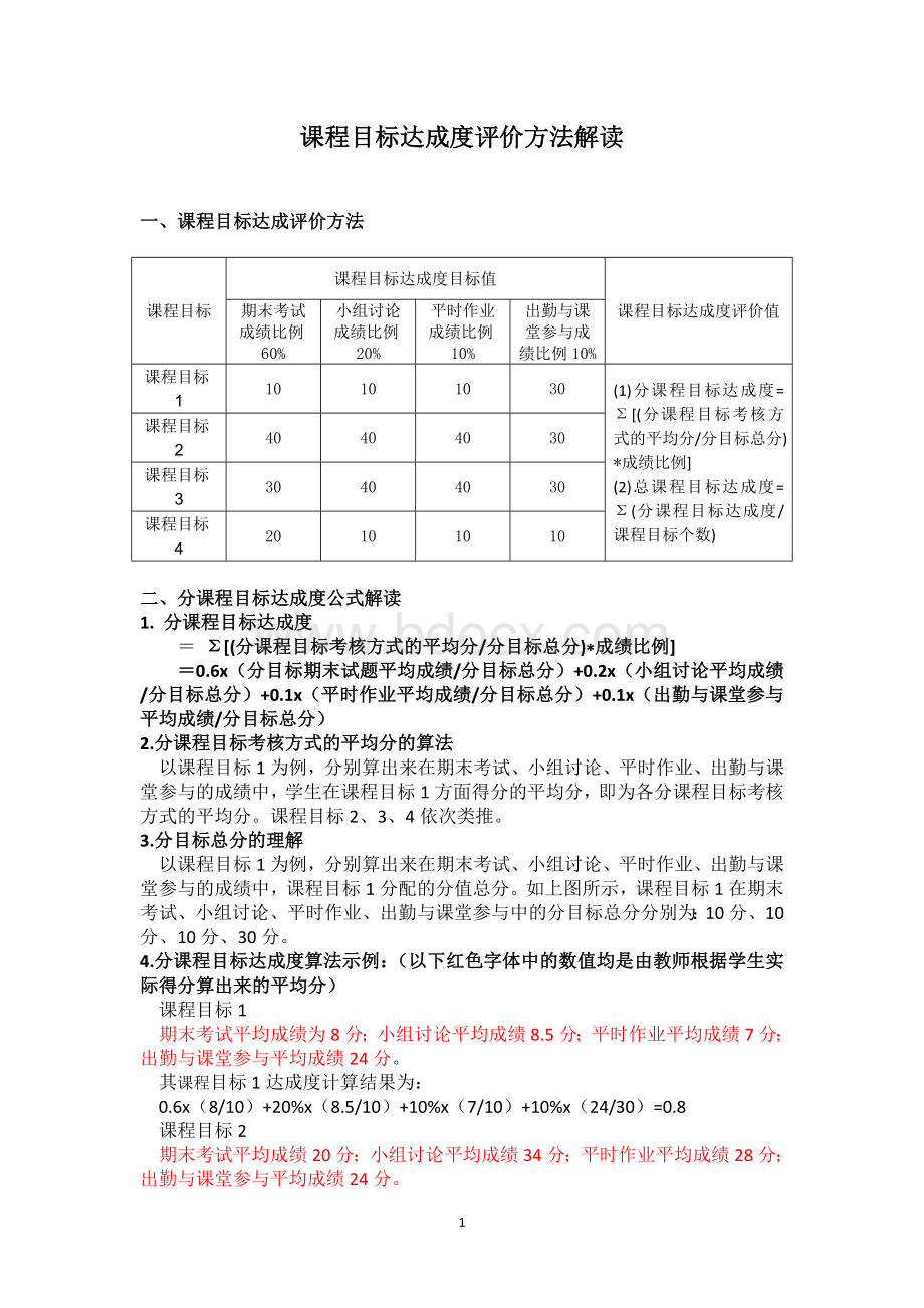 附件4课程目标达成度评价方法解读.doc_第1页