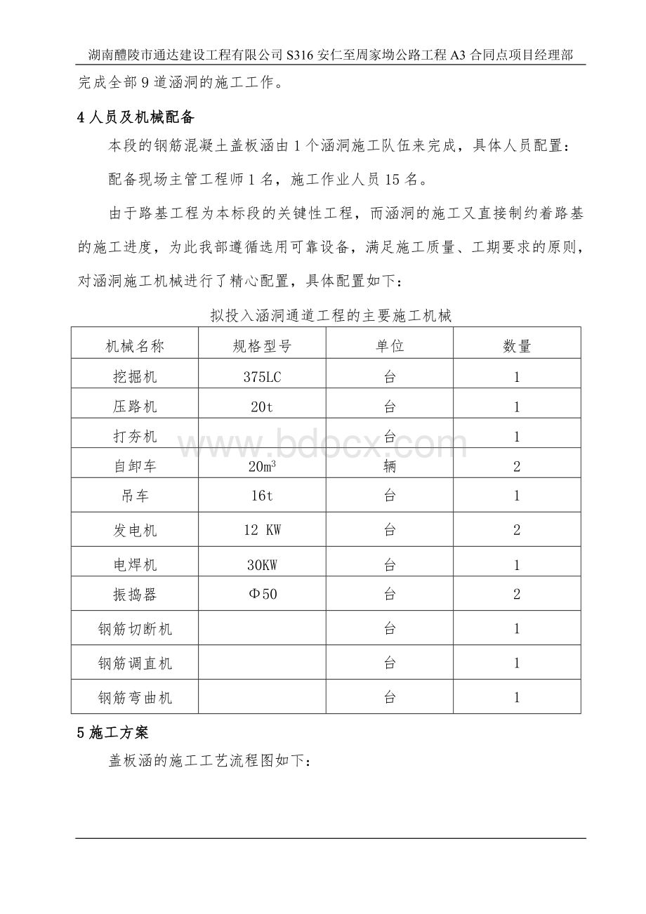 钢筋混凝土盖板涵、通道基础与下部构造分项施工技术方案.doc_第3页