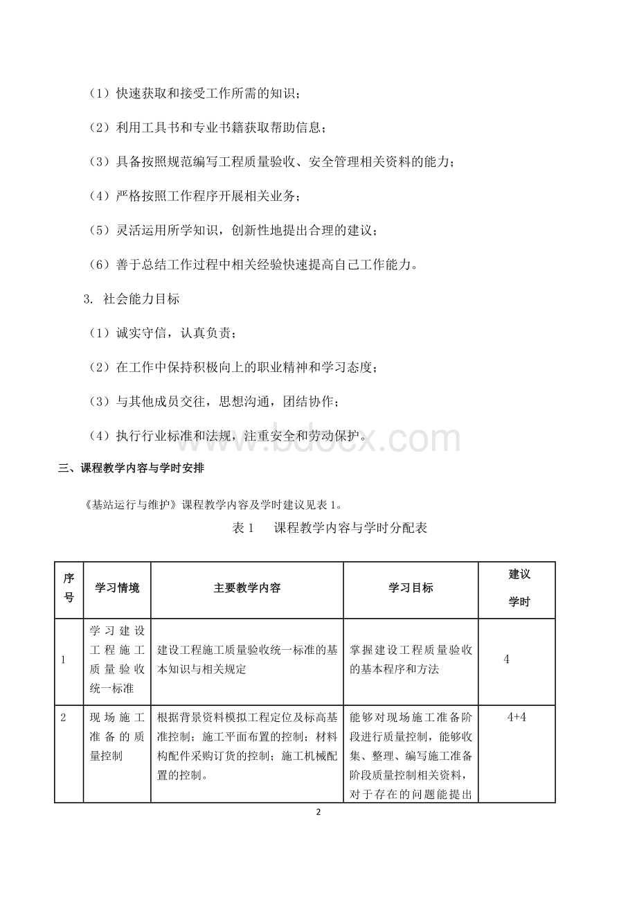 通信工程建设管理课程标准Word格式文档下载.docx_第2页