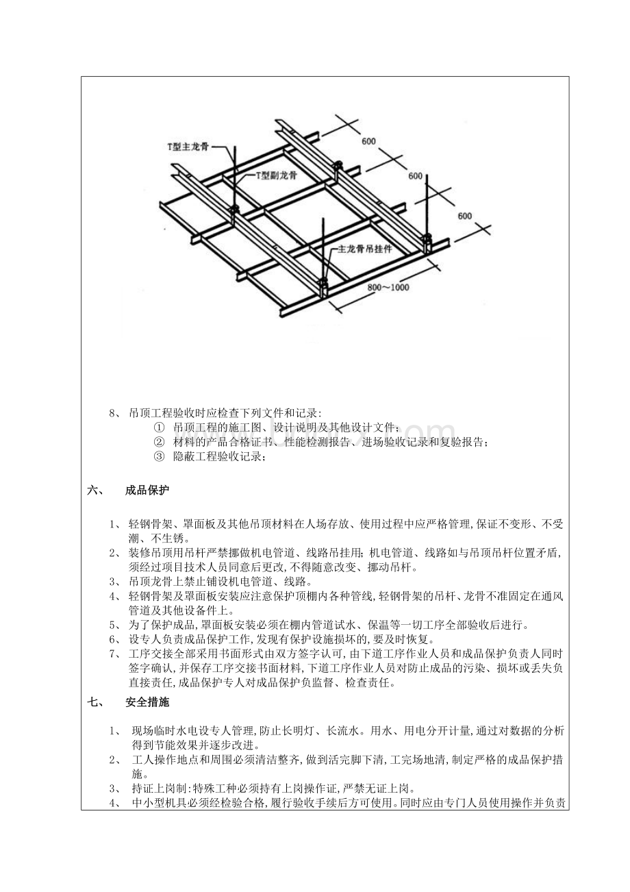 矿棉板吊顶工程施工技术交底Word格式.doc_第3页