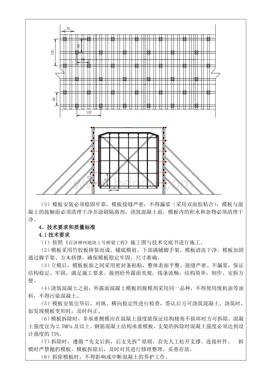 涵洞模板施工技术交底记录.doc_第2页